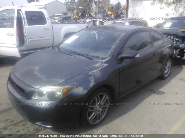 JTKDE177660088565 - 2006 TOYOTA SCION TC BLACK photo 2