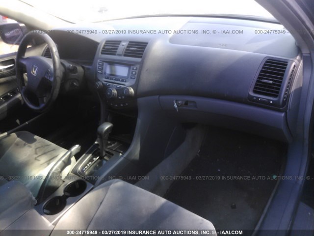 3HGCM56477G703403 - 2007 HONDA ACCORD LX BLUE photo 5