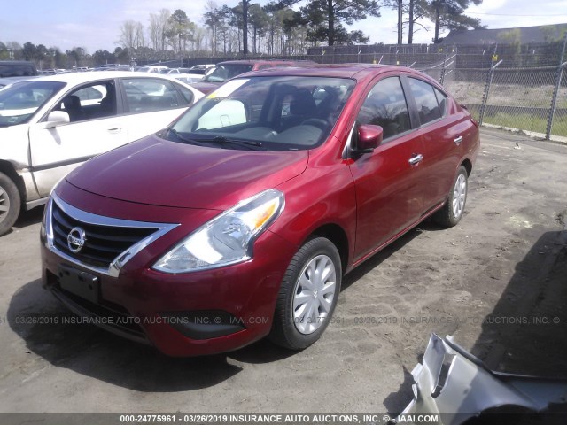 3N1CN7AP0GL833753 - 2016 NISSAN VERSA S/S PLUS/SV/SL RED photo 2