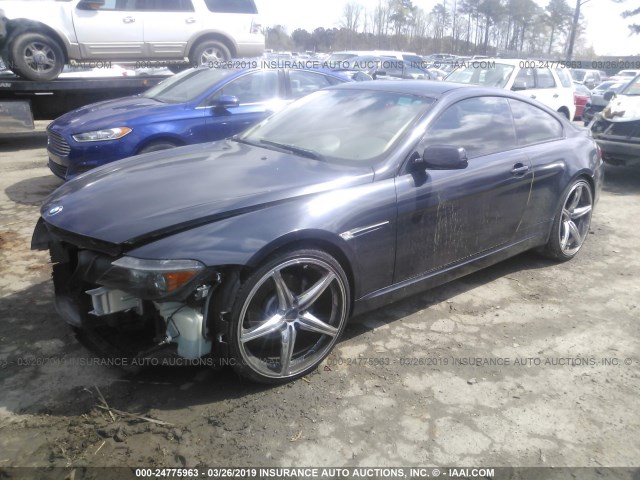 WBAEH73495B193862 - 2005 BMW 645 CI AUTOMATIC GRAY photo 2