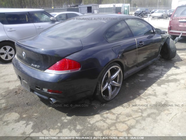 WBAEH73495B193862 - 2005 BMW 645 CI AUTOMATIC GRAY photo 4
