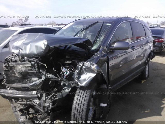 JHLRE3H70AC006850 - 2010 HONDA CR-V EXL GRAY photo 2