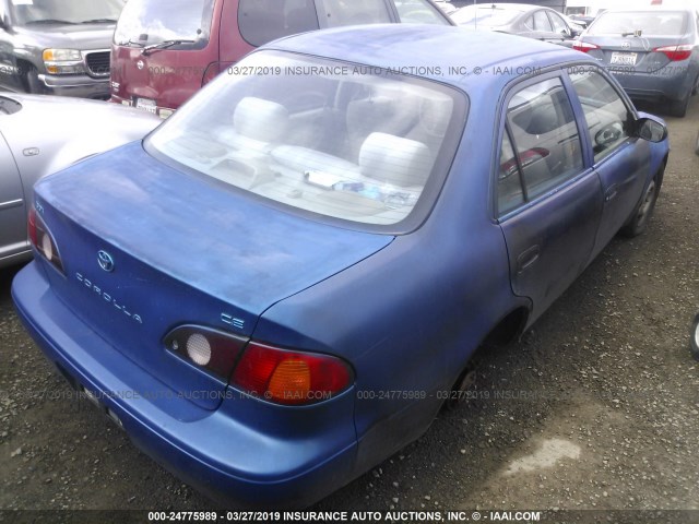 1NXBR12E61Z534140 - 2001 TOYOTA COROLLA CE/LE/S BLUE photo 4