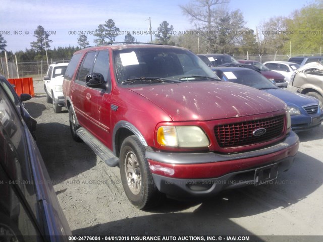 1FMRU15WX2LA34023 - 2002 FORD EXPEDITION XLT RED photo 1