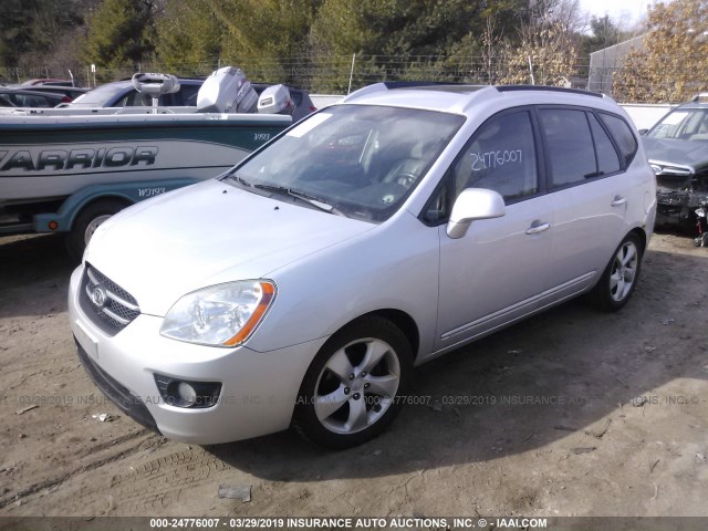 KNAFG526977079204 - 2007 KIA RONDO LX/EX SILVER photo 2