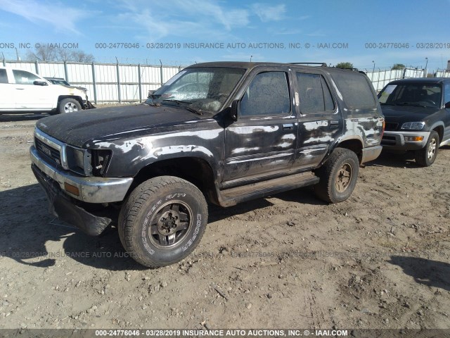 JT3VN39W2M8012260 - 1991 TOYOTA 4RUNNER VN39 SR5 BLACK photo 2