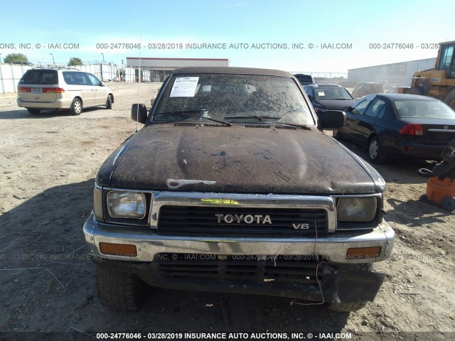 JT3VN39W2M8012260 - 1991 TOYOTA 4RUNNER VN39 SR5 BLACK photo 6