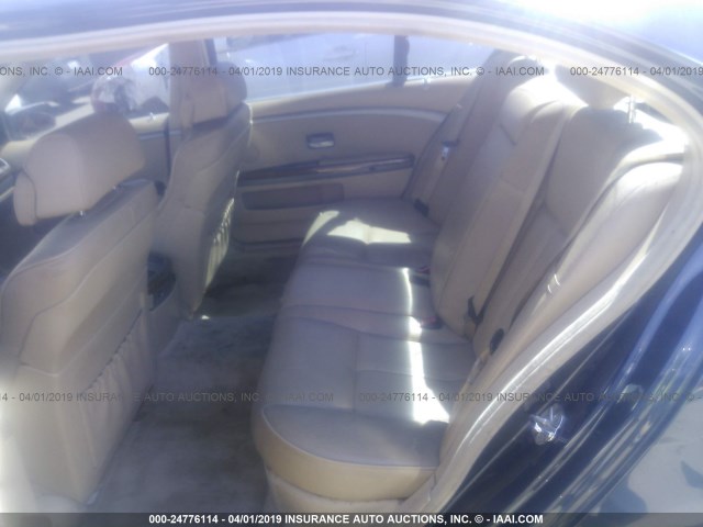 WBAGN63492DR06562 - 2002 BMW 745 LI BLUE photo 8