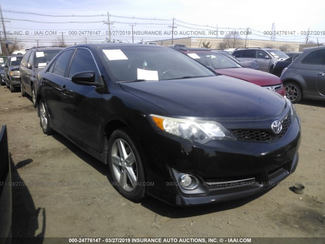 4T1BF1FK5CU051427 - 2012 TOYOTA CAMRY SE/LE/XLE BLACK photo 1