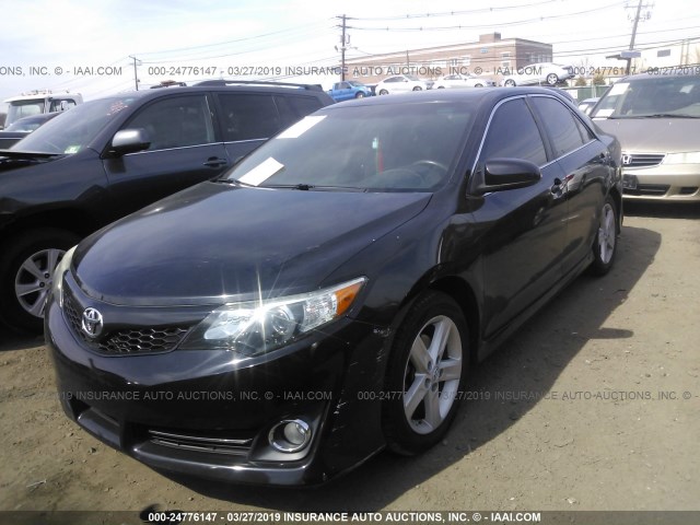 4T1BF1FK5CU051427 - 2012 TOYOTA CAMRY SE/LE/XLE BLACK photo 2