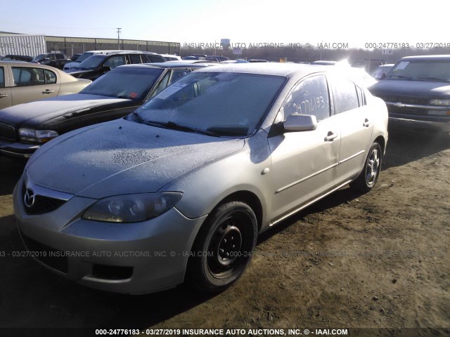 JM1BK12F671623587 - 2007 MAZDA 3 I SILVER photo 2