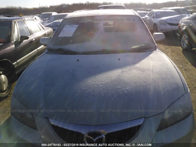 JM1BK12F671623587 - 2007 MAZDA 3 I SILVER photo 6