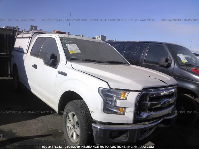 1FTFX1EF3HKC84572 - 2017 FORD F150 SUPER CAB WHITE photo 1