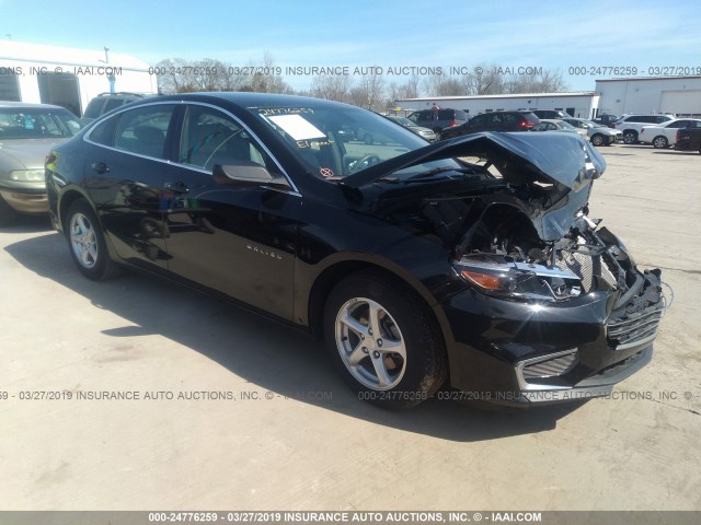 1G1ZC5ST8HF172779 - 2017 CHEVROLET MALIBU LS BLACK photo 1