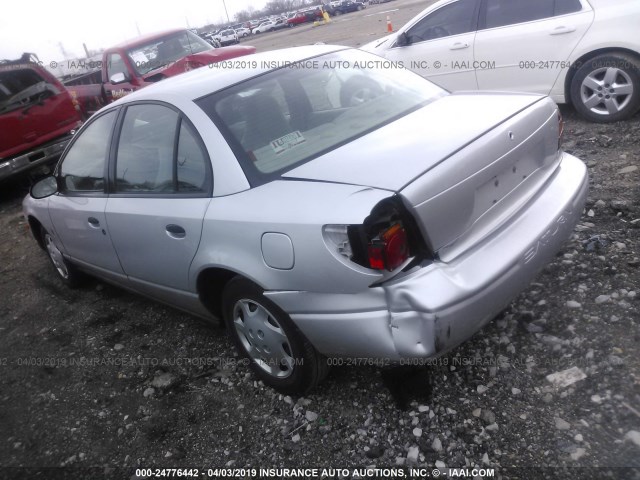 1G8ZH52822Z301524 - 2002 SATURN SL1 SILVER photo 3