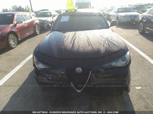 ZARFAECN2J7591717 - 2018 ALFA ROMEO GIULIA TI BLACK photo 6