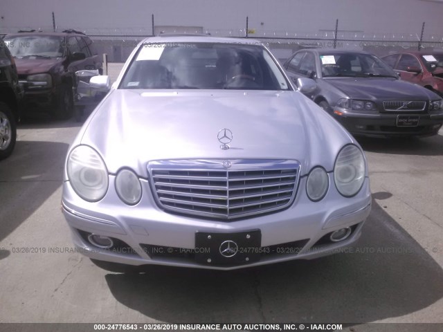 WDBUF56X97B004238 - 2007 MERCEDES-BENZ E 350 SILVER photo 6