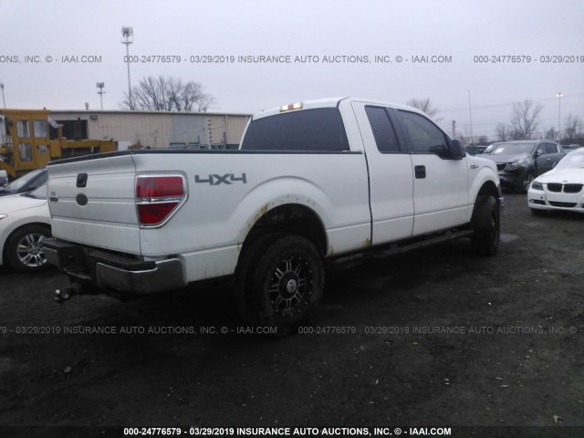 1FTEX1E8XAFB42439 - 2010 FORD F150 SUPER CAB WHITE photo 4