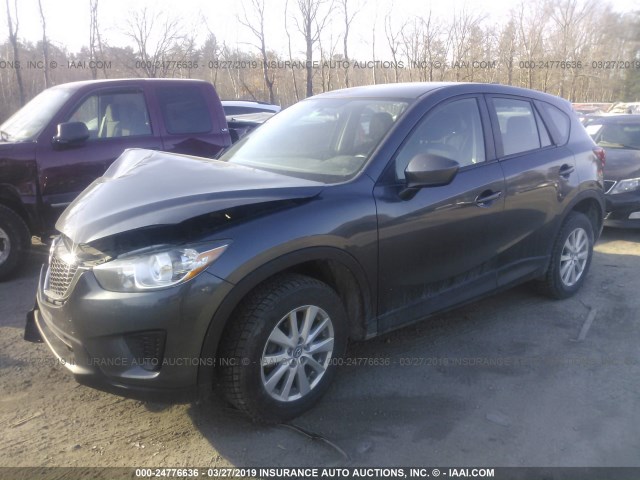 JM3KE4BE0E0311923 - 2014 MAZDA CX-5 SPORT GRAY photo 2