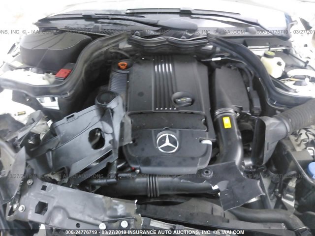 WDDGF4HB1EA958243 - 2014 MERCEDES-BENZ C 250 WHITE photo 10