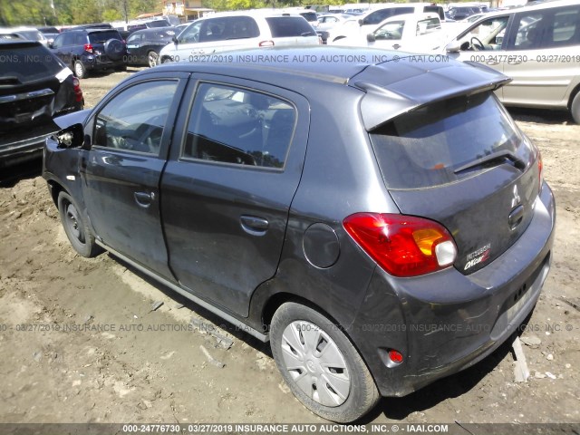 ML32A3HJ1EH023626 - 2014 MITSUBISHI MIRAGE DE GRAY photo 3