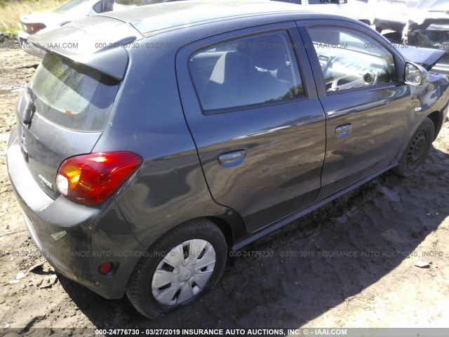 ML32A3HJ1EH023626 - 2014 MITSUBISHI MIRAGE DE GRAY photo 4