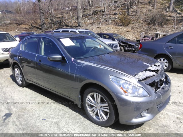 JN1CV6AR2DM756316 - 2013 INFINITI G37 GRAY photo 1