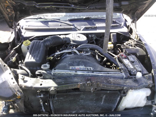 1B7GL22XXWS571312 - 1998 DODGE DAKOTA BLACK photo 10