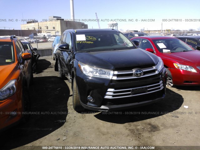 5TDJZRFH9JS497530 - 2018 TOYOTA HIGHLANDER SE/XLE BLACK photo 1