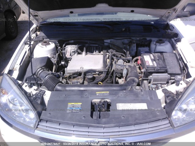 1G1ZT54835F211119 - 2005 CHEVROLET MALIBU LS WHITE photo 10