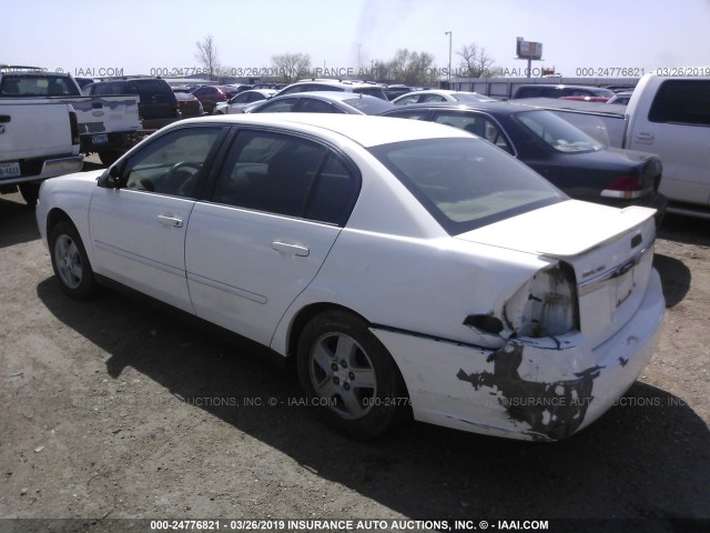 1G1ZT54835F211119 - 2005 CHEVROLET MALIBU LS WHITE photo 3