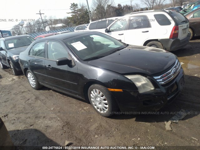 3FAHP06Z77R220143 - 2007 FORD FUSION S BLACK photo 1