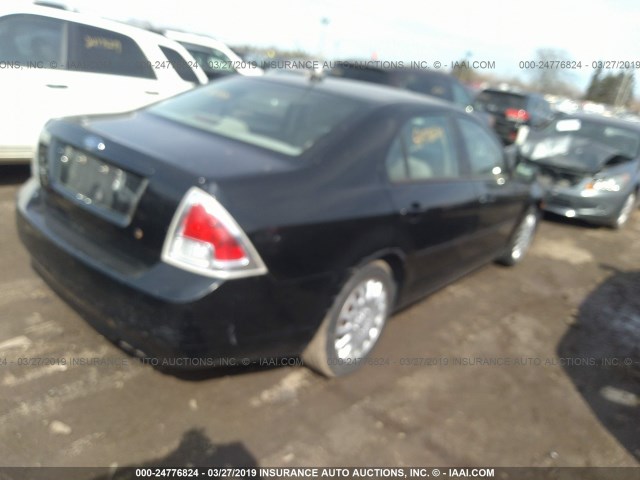 3FAHP06Z77R220143 - 2007 FORD FUSION S BLACK photo 4