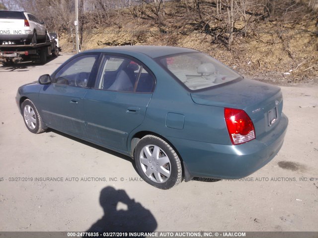 KMHDN46D76U241927 - 2006 HYUNDAI ELANTRA GLS/GT/LIMITED GREEN photo 3