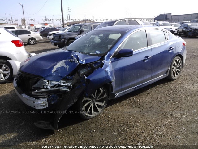 19UDE2F86GA014356 - 2016 ACURA ILX PREMIUM STYLE/TECH STYLE BLUE photo 2