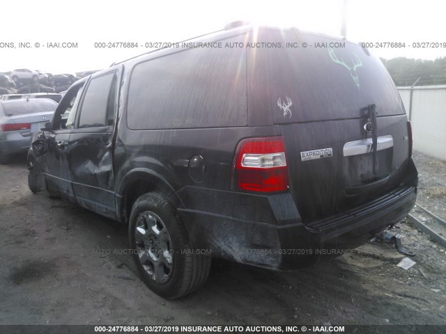 1FMJK1K5XEEF21312 - 2014 FORD EXPEDITION EL LIMITED BLACK photo 3