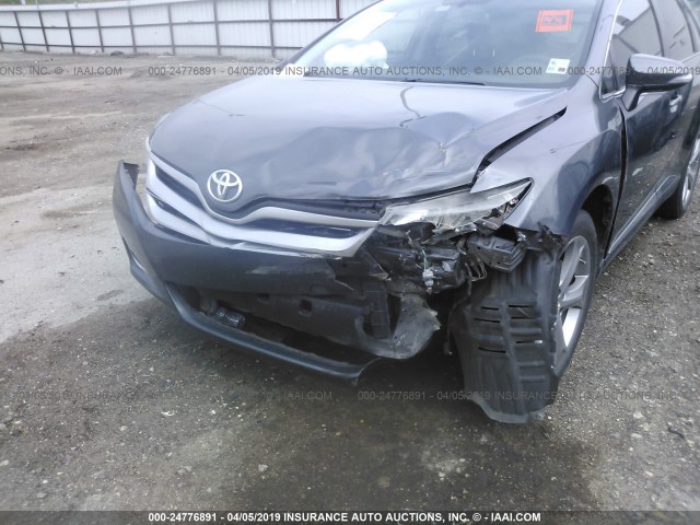 4T3ZK3BB6DU058231 - 2013 TOYOTA VENZA LE/XLE/LIMITED GRAY photo 6