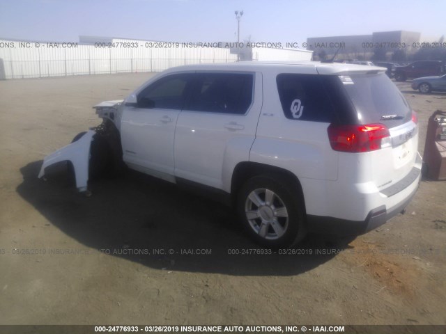 2GKALMEK4D6403672 - 2013 GMC TERRAIN SLE WHITE photo 3