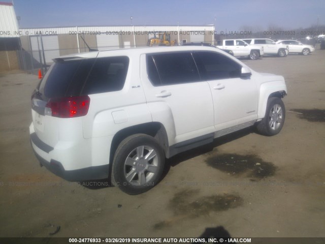 2GKALMEK4D6403672 - 2013 GMC TERRAIN SLE WHITE photo 4