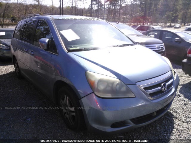 5FNRL38695B117643 - 2005 HONDA ODYSSEY EXL BLUE photo 1