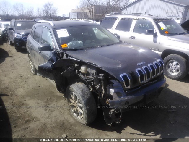 1C4PJMCB1EW174048 - 2014 JEEP CHEROKEE LATITUDE GRAY photo 1