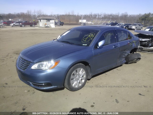 1C3BC4FB8BN536477 - 2011 CHRYSLER 200 LX Light Blue photo 2