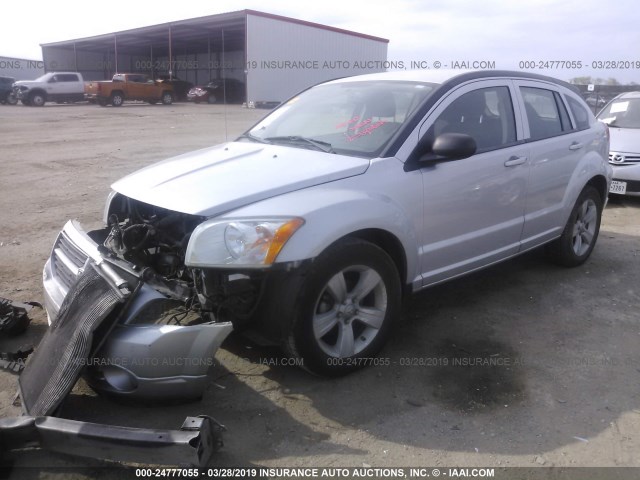 1B3CB3HA0BD255282 - 2011 DODGE CALIBER MAINSTREET SILVER photo 2