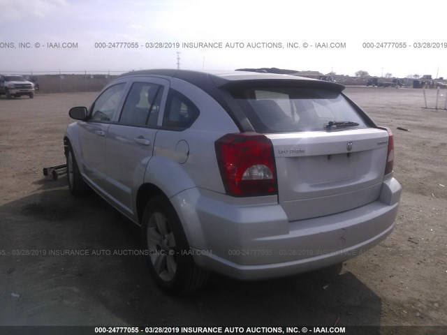 1B3CB3HA0BD255282 - 2011 DODGE CALIBER MAINSTREET SILVER photo 3