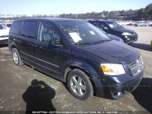 1D8HN54P68B114577 - 2008 DODGE GRAND CARAVAN SXT BLUE photo 1