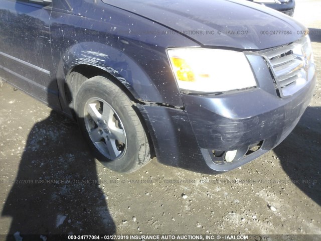 1D8HN54P68B114577 - 2008 DODGE GRAND CARAVAN SXT BLUE photo 6