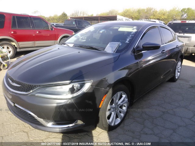 1C3CCCAB7FN628398 - 2015 CHRYSLER 200 LIMITED GRAY photo 2