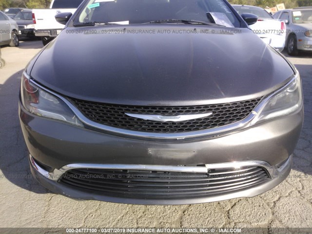 1C3CCCAB7FN628398 - 2015 CHRYSLER 200 LIMITED GRAY photo 6