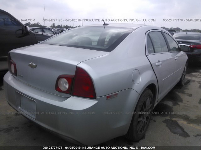 1G1ZB5EB7A4141367 - 2010 CHEVROLET MALIBU LS GRAY photo 4