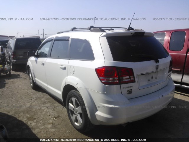 3D4PG5FV1AT269433 - 2010 DODGE JOURNEY SXT WHITE photo 3